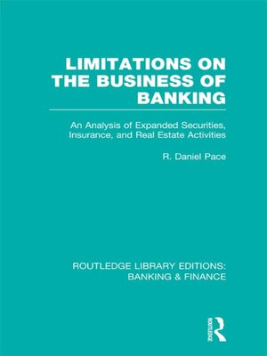 cover image of Limitations on the Business of Banking (RLE Banking & Finance)